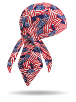 HW11417-Americana Wavy Flag-Headwrap