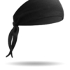 BB1222-Solid Black-Biker Band-Headband