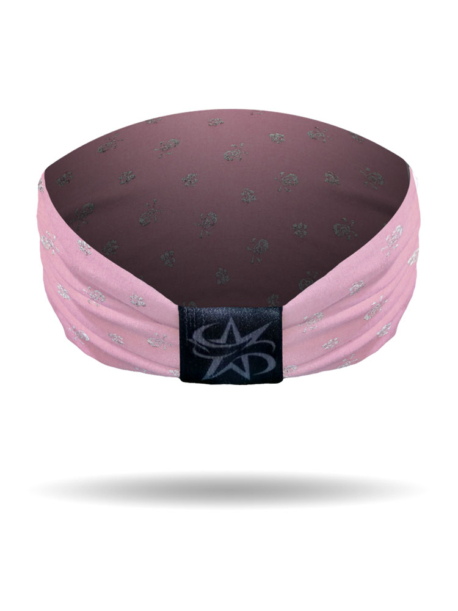 KB2933-Skull & Rose Foil-Pink-Knotty Band