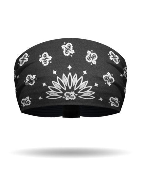 KB2607-Black-Classic Bandana-Knotty Band