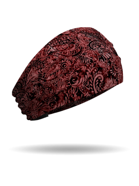 KB1218-Maroon-Batik Bandana-Knotty Band