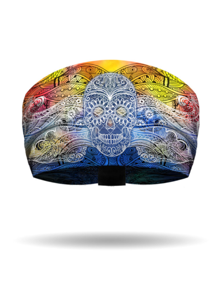 KB3021-TyeDye-Tiki Skull-Knotty Band