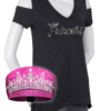 COMBO-WT0685-2630-KB3018-Pink-Princess Shirt and Knotty Band