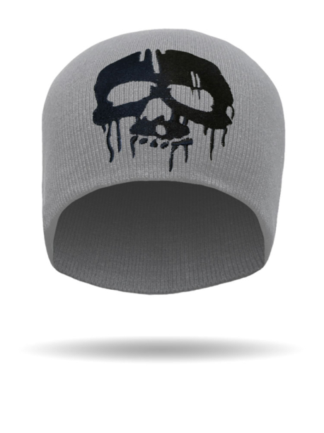 B1428-Grey-Drip Skull