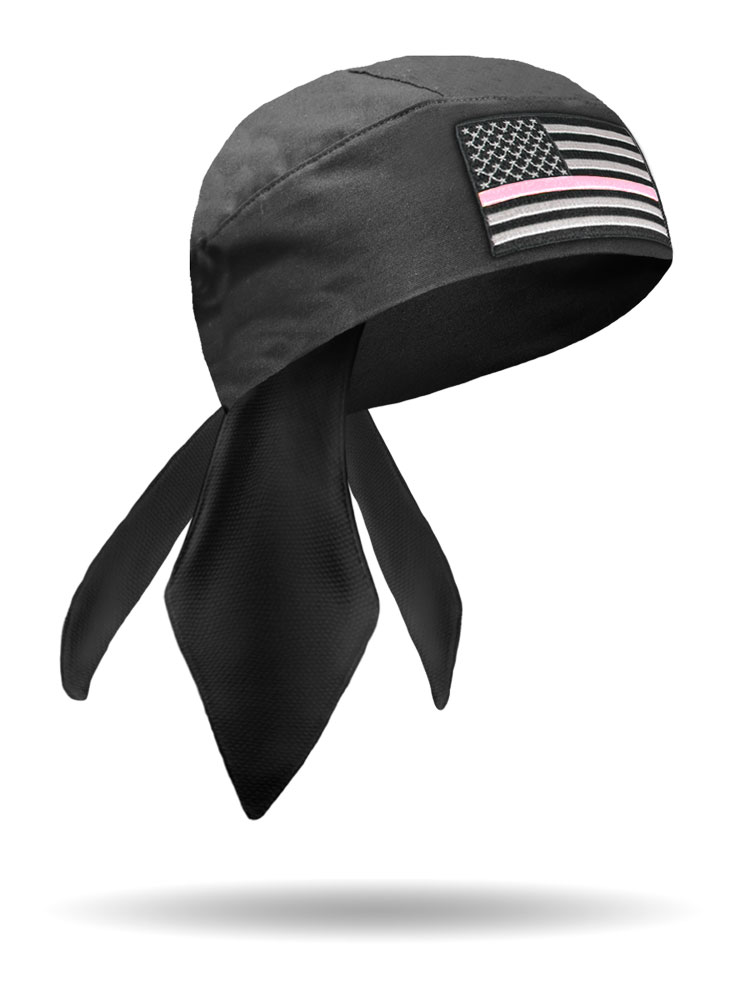 Pink Thin Line Honor Flag Headwrap