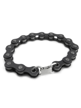 BR2219-Black-BikeChain-Bracelet