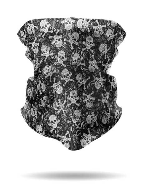 DB2815 Rococo Skulls Do Band Tube Gaiter Headband Scarf