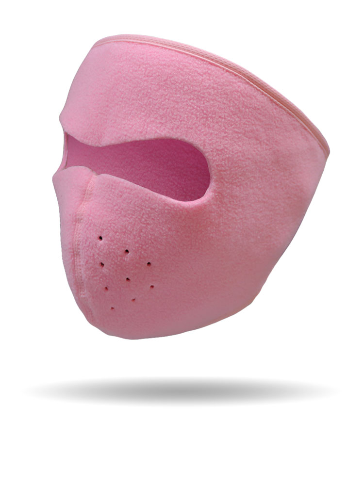 Pink Fleece Face Mask