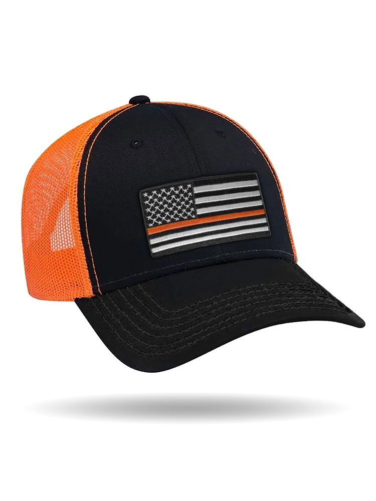 Thin Orange Line Flag Ball Cap